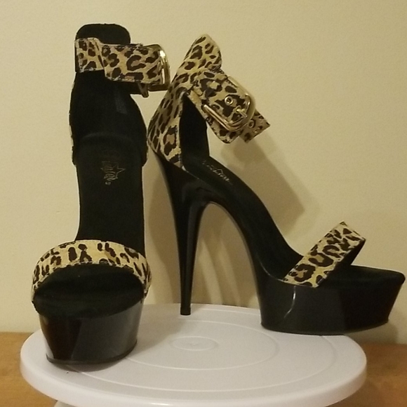 pleaser high heel sandals